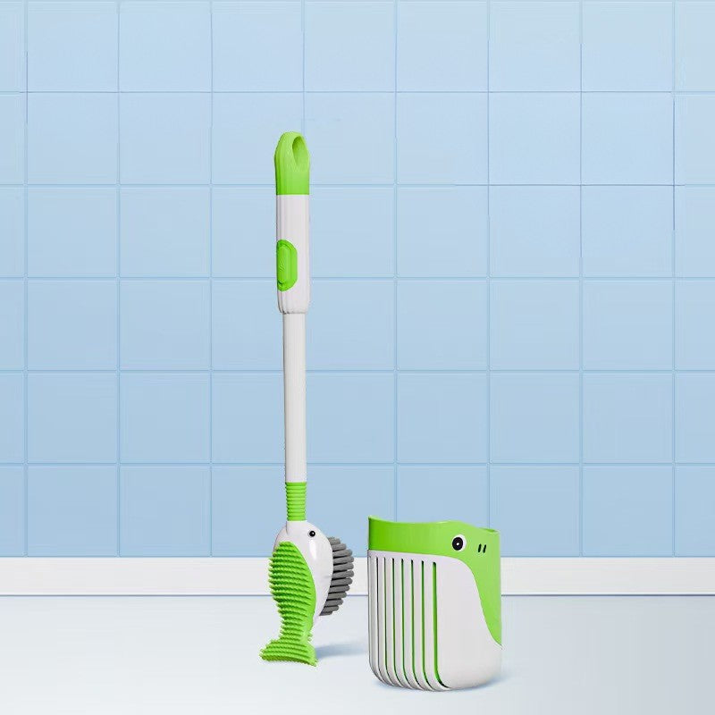 Homero Multi-Purpose Toilet Brush Set with Wall Holder - 41cm