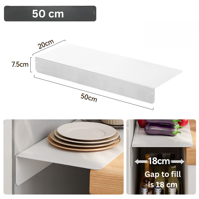 Magnetic Punch-Free Metal Extension Plate for Kitchen & Bathroom