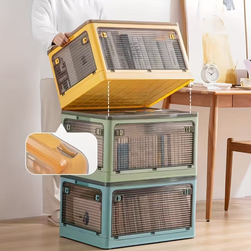 Multi-Purpose Foldable Storage Organizer Box with Wheels