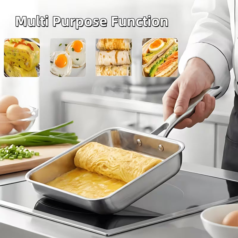 316 Steel Square Tamagoyaki Cooking Pan