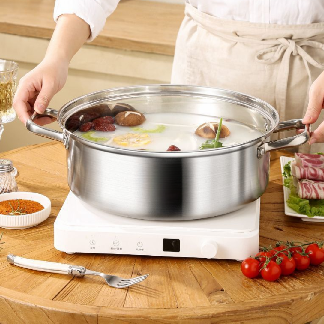 Homero Stainless Steel Multi-Purpose Hot Pot with Thickened Bottom (28cm)