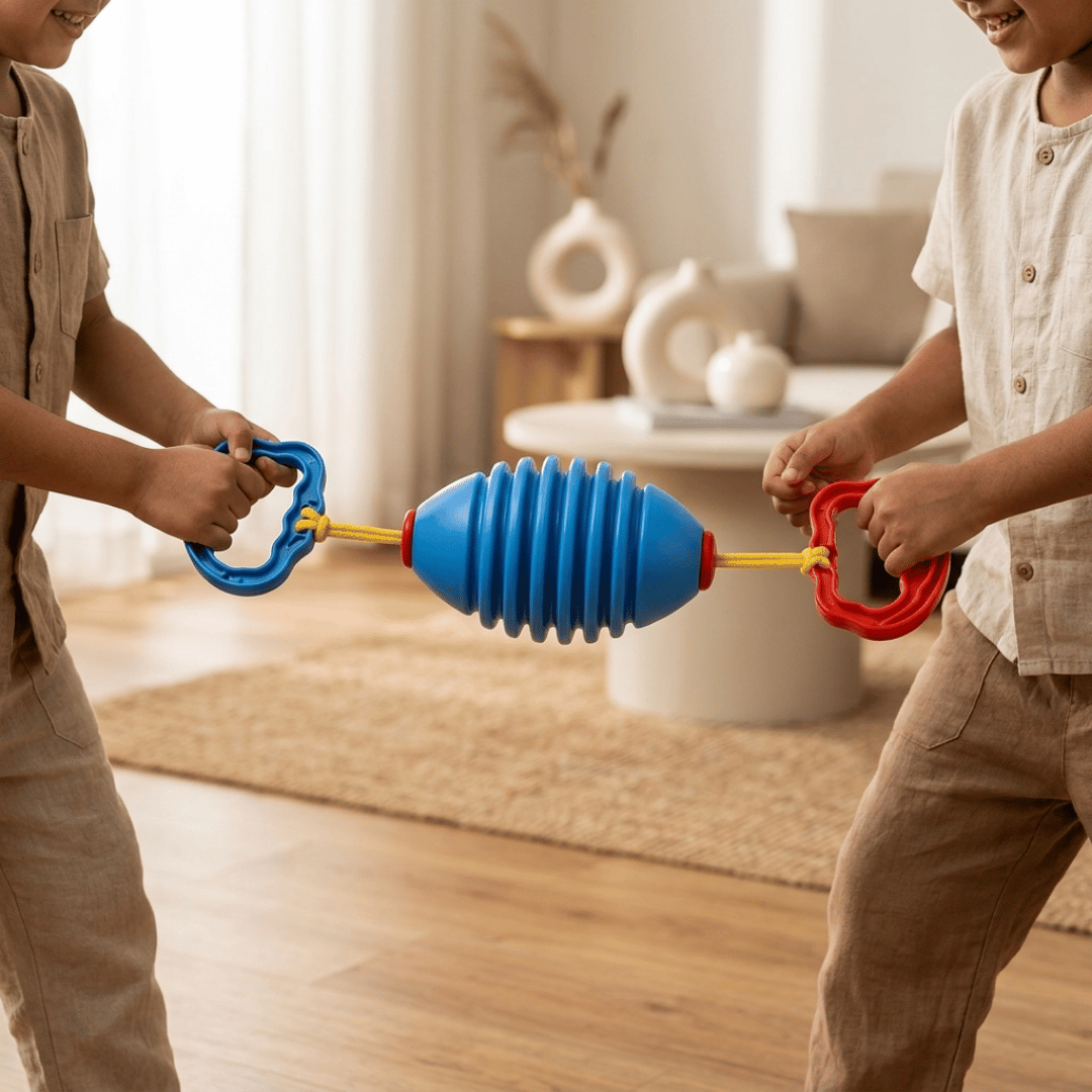 Colorful Children Training Pull Up Shuttle Ball Toy