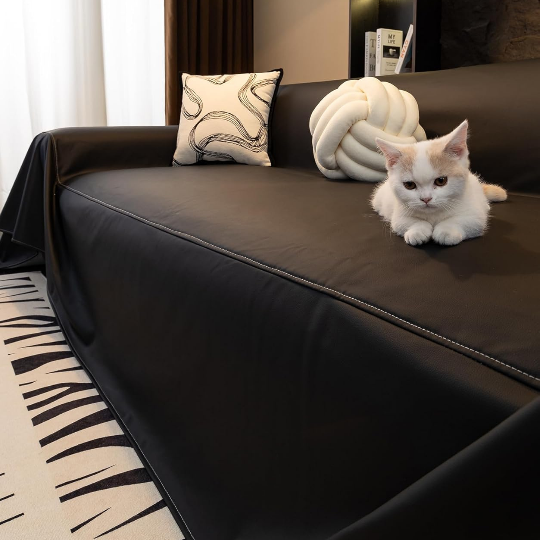 Premium Waterproof Faux Leather Sofa Cover