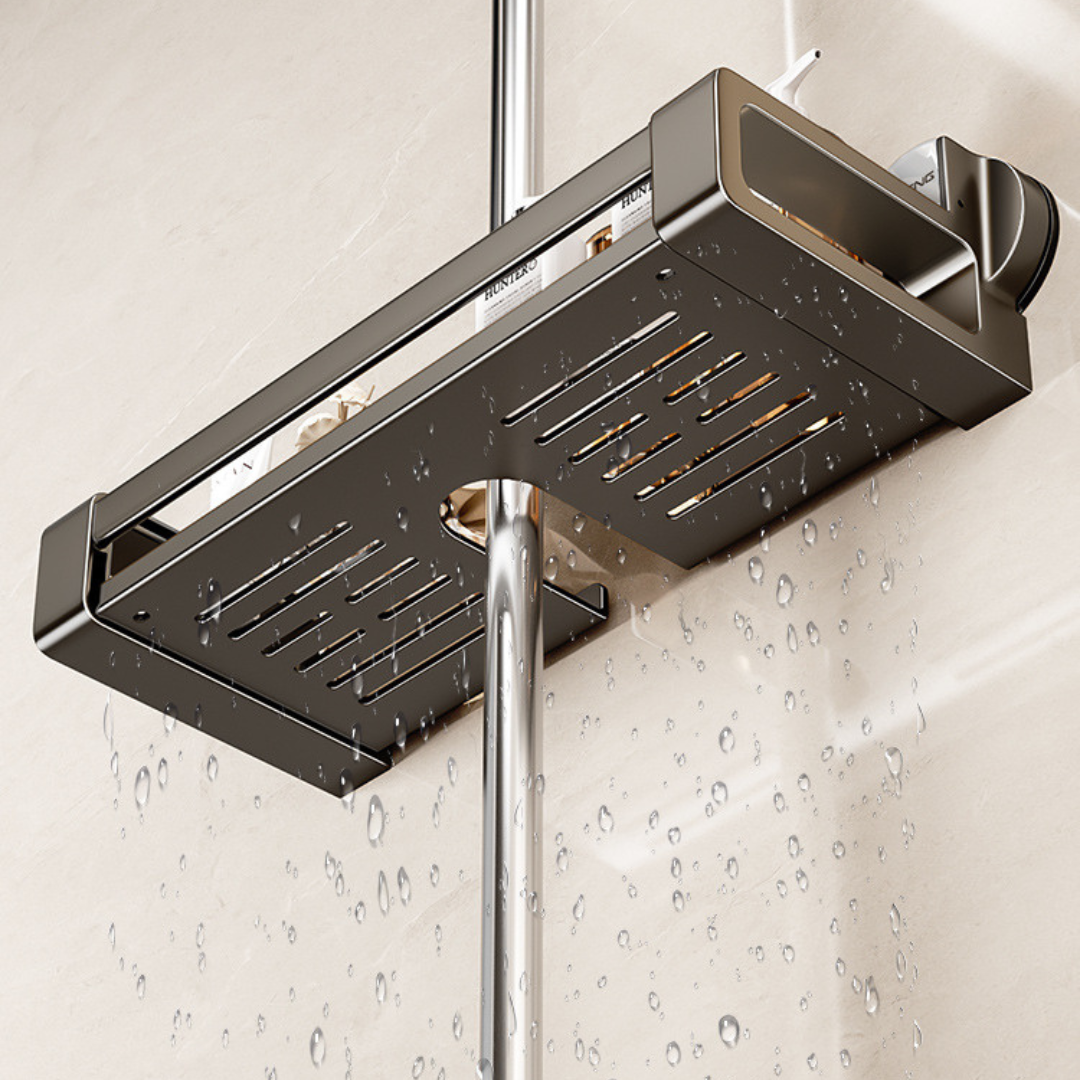 Multipurpose Bathroom Organizer Shelf with Strong Suction Cup