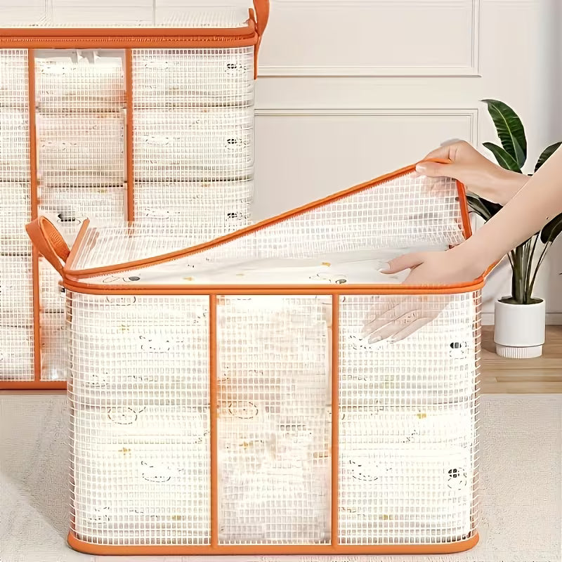 Multi-Use Transparent PVC Storage Bag with Zipper