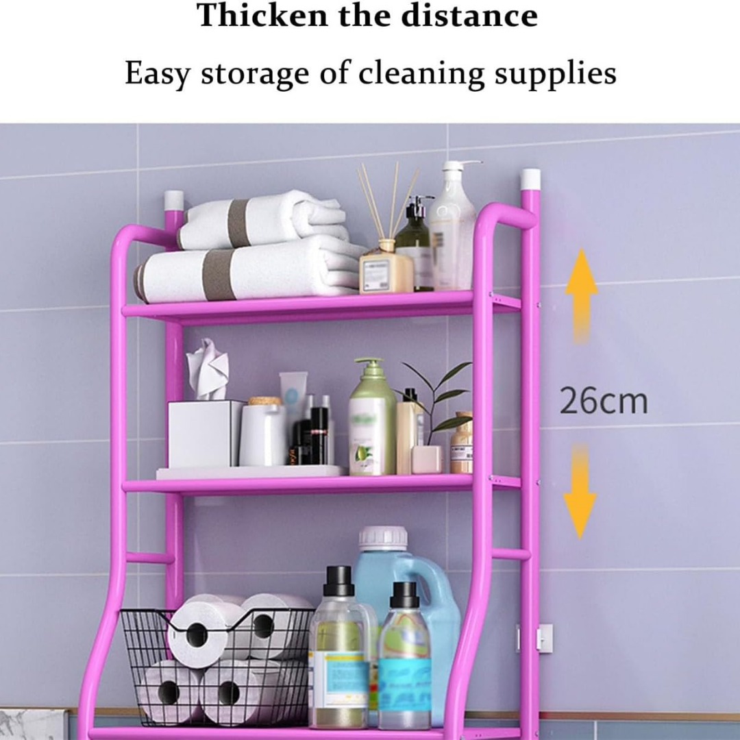 Over The Toilet 3 Layer Stainless Steel Storage Rack - 160cm