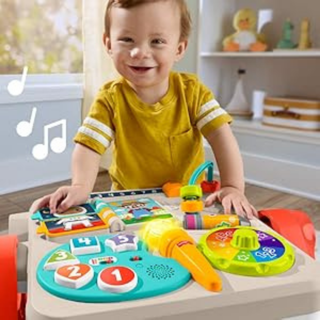 HOMERO 4-in-1 Laugh Learn Educational Activity Table with Musical Easel Toy