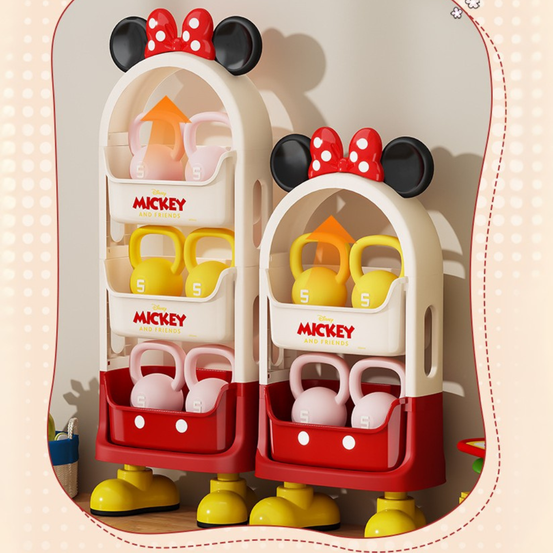 HOMERO Mickey Mouse Multipurpose Storage Cart with Legs
