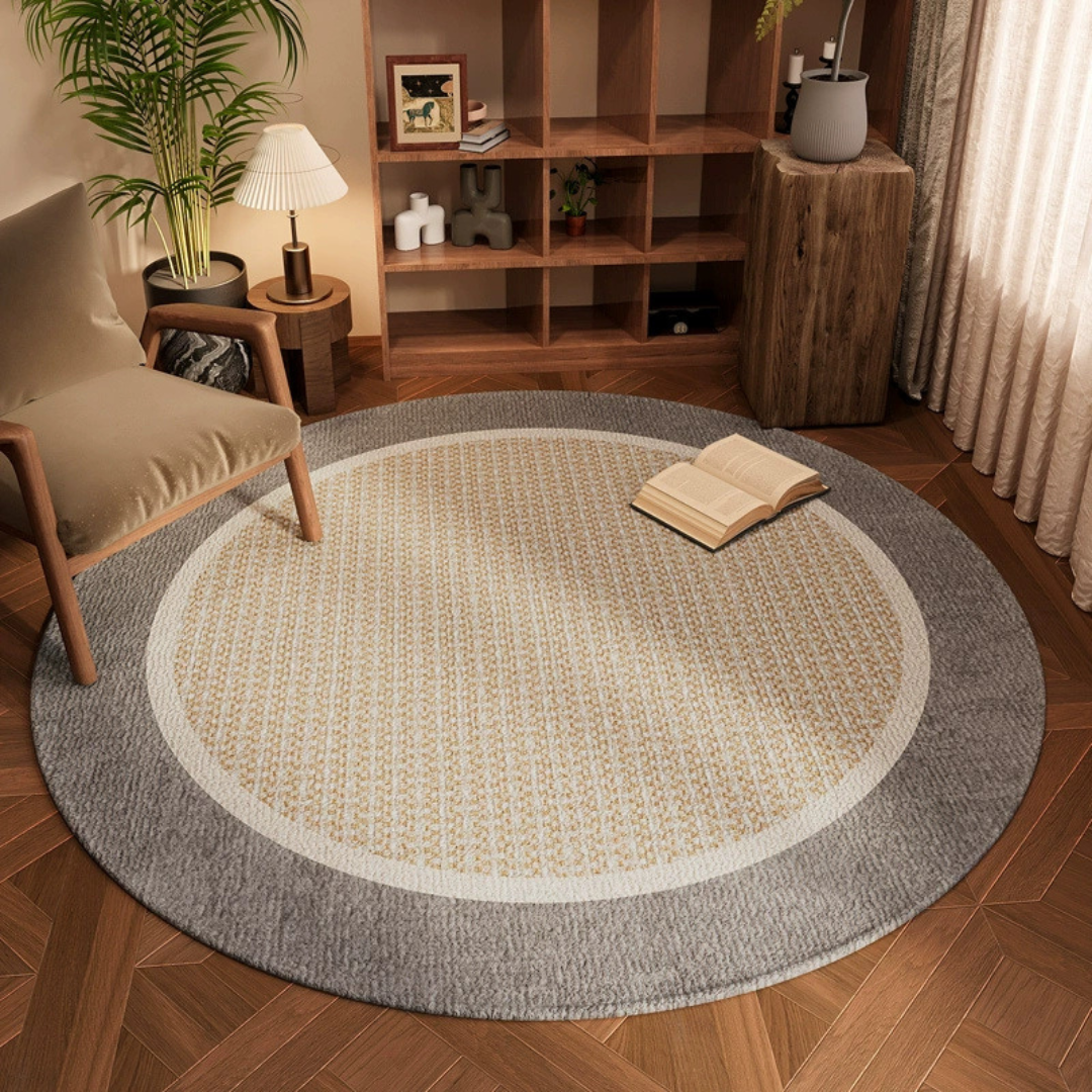 HOMERO Luxurious Round Modern Minimalist Rug 100cm