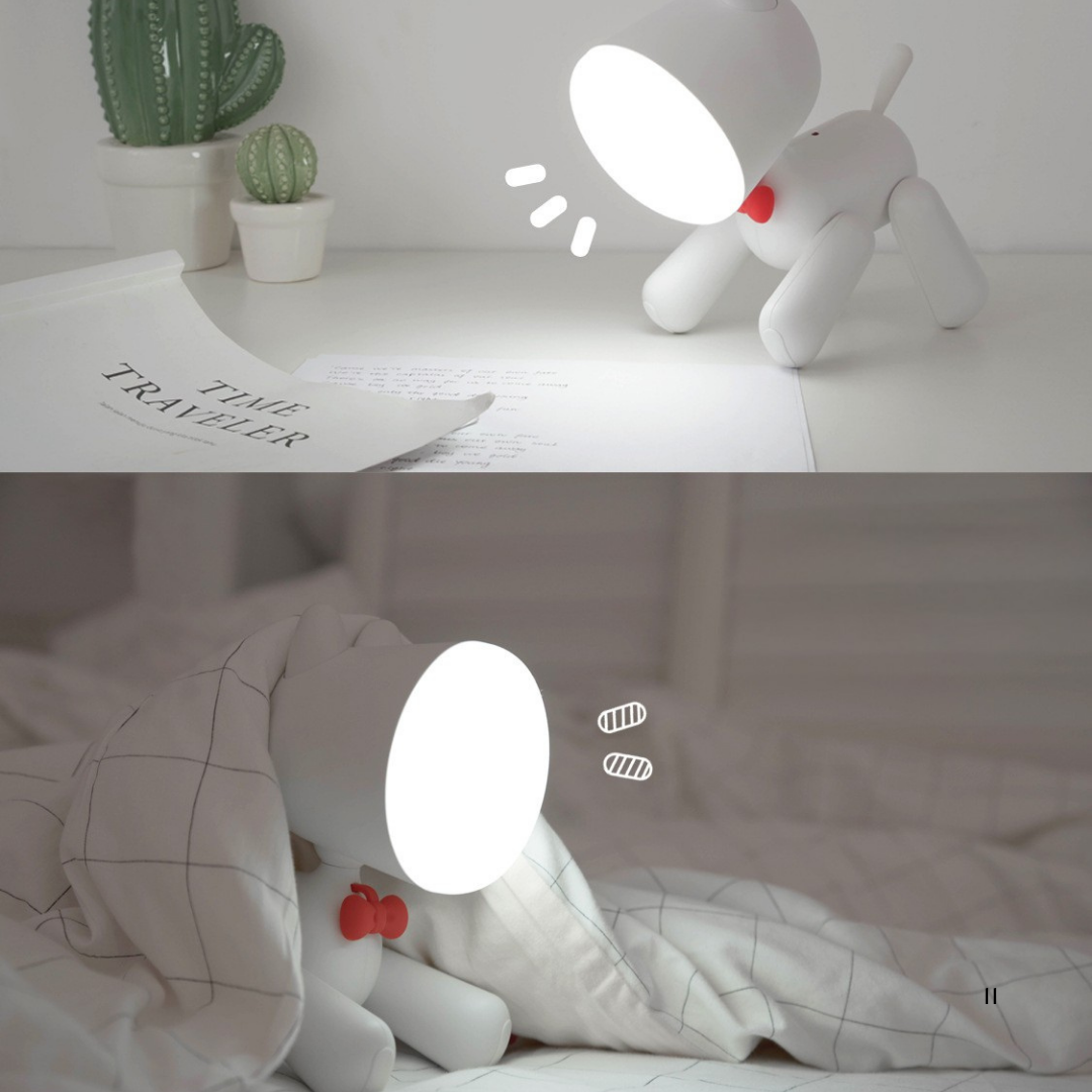 Cute Puppy LED Desk Rechargeable Night Light