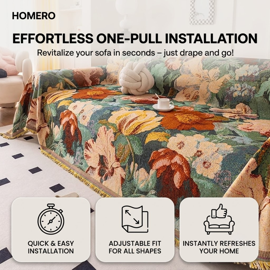 Reversible Jacquard Anti Slip Washable Sofa Cover