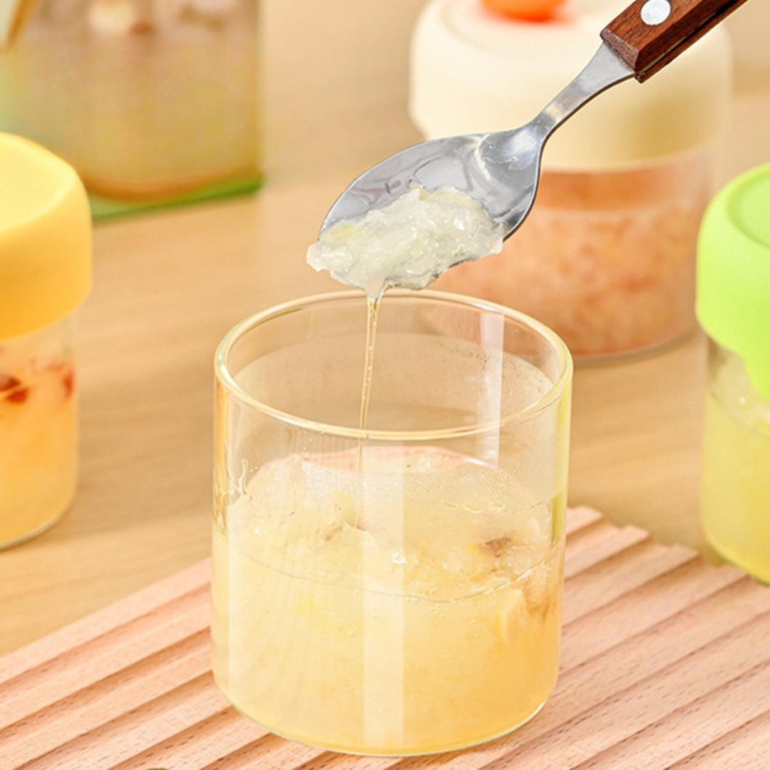 Homero Durable Borosilicate Glass Storage Cup for Home and Kitchen Use