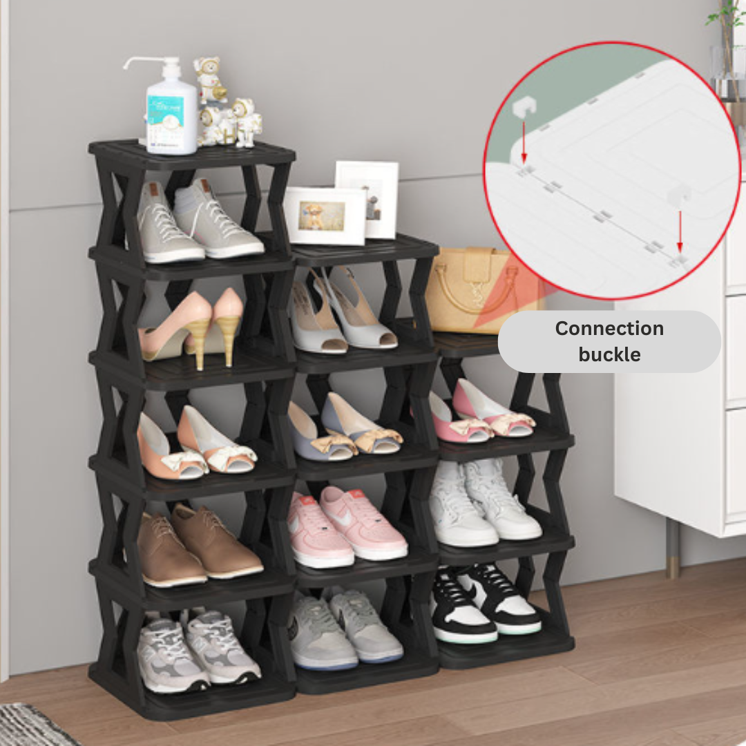Flex Fit DIY Multi-Layer Shoe Rack
