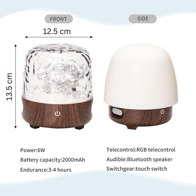 Ocean Wave Projector Lamp with Bluetooth Speaker