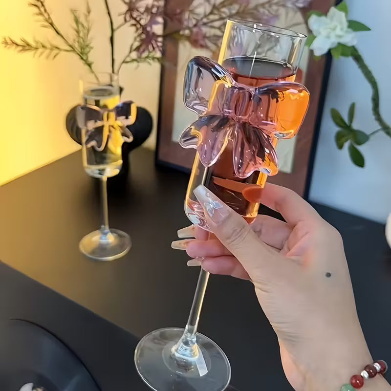 HOMERO Elegant Glass Wine Set Classic Design - 160ml Capacity