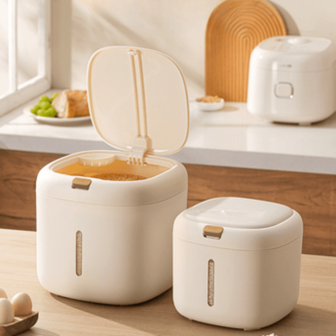 HOMERO Multi-Purpose Airtight Double Seal Grain Storage Container Lid