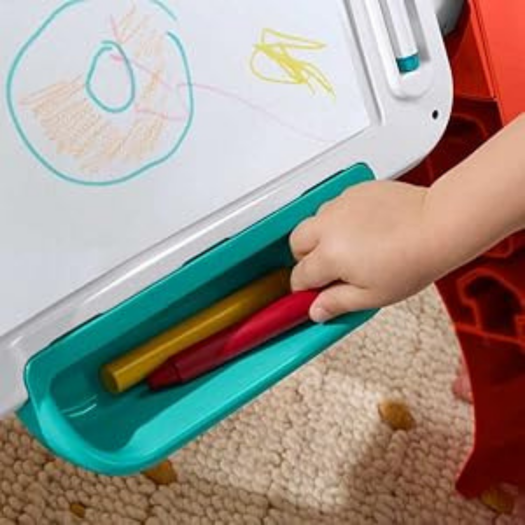 HOMERO 4-in-1 Laugh Learn Educational Activity Table with Musical Easel Toy