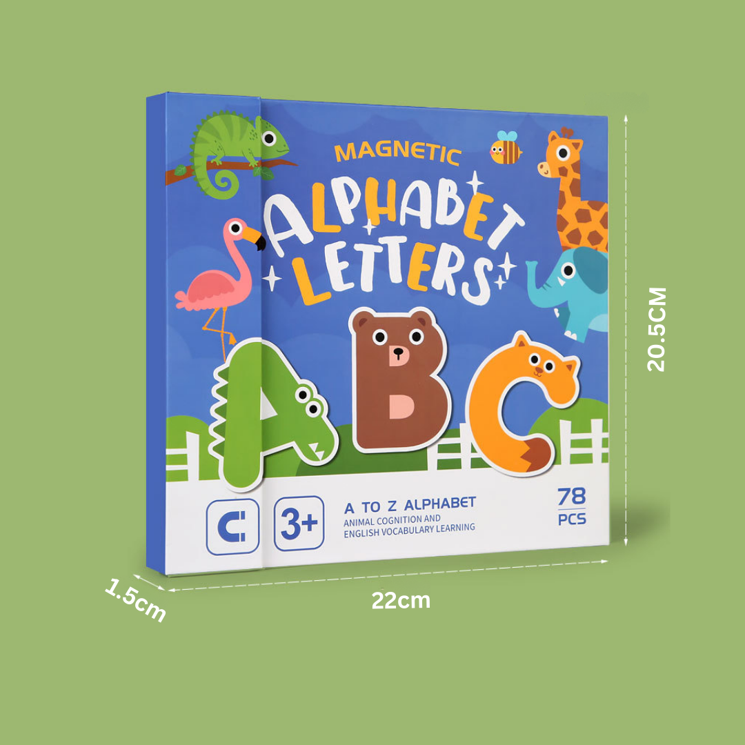 Homero Magnetic Alphabet Learning Game with 360° Flip Cards