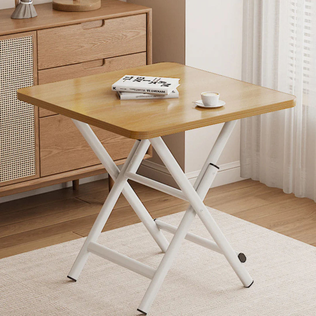 Modern Space Saving Foldable Wooden Table