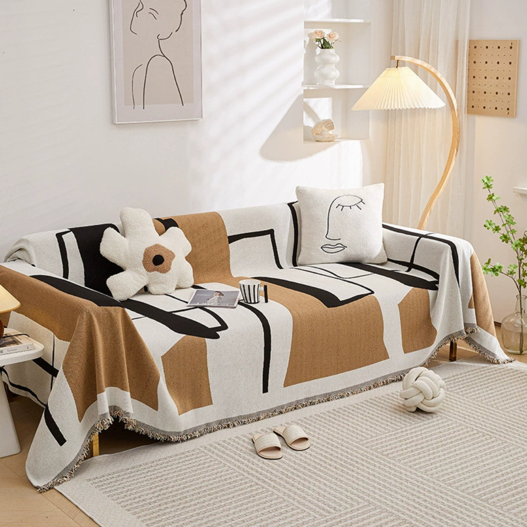 Luxury Reversible Versatile Fit Chenille Wrinkle-Resistant Sofa Cover