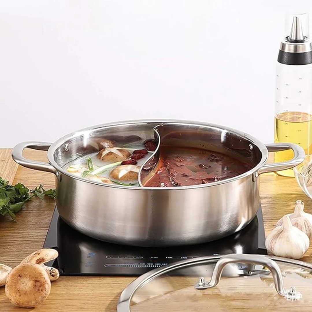 Homero Stainless Steel Multi-Purpose Hot Pot with Thickened Bottom (28cm)