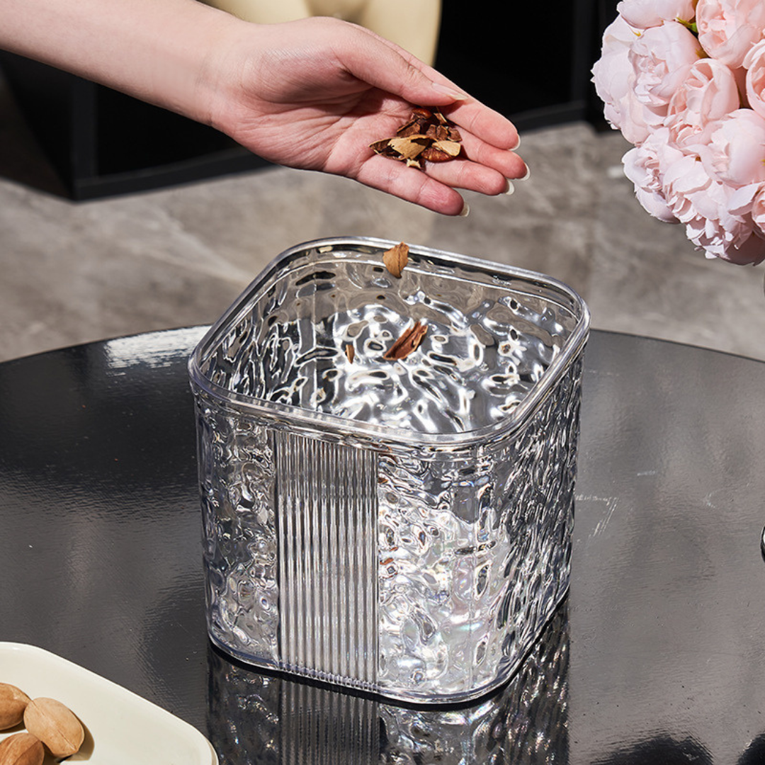 Multifunctional Desktop Can with Drain & Storage (Set of 2)