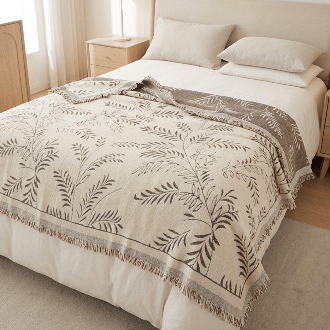 Elegant Reversible Anti Slip Chenille Fabric Sofa Cover