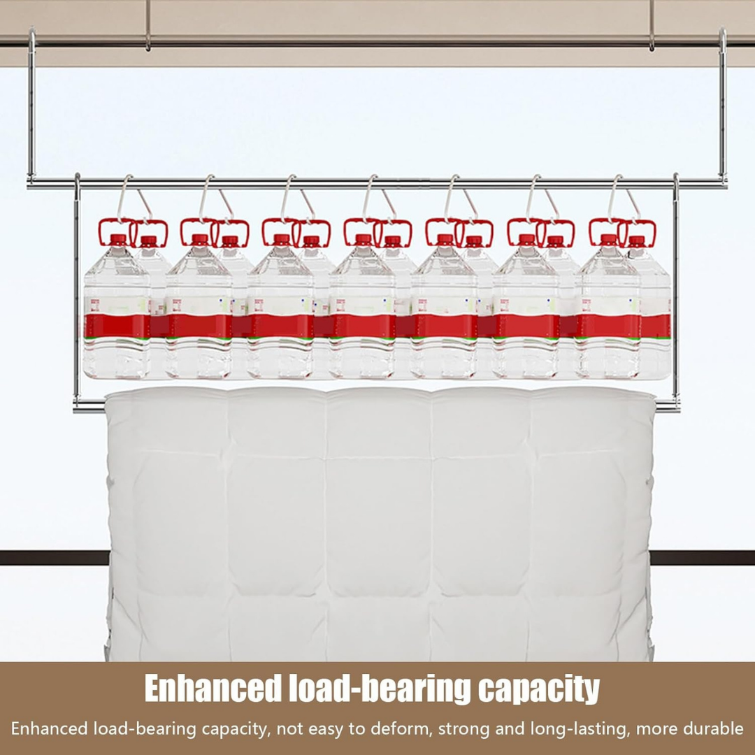 HOMERO 3-Level Extendable Stainless Steel Space Saving Clothes Airer