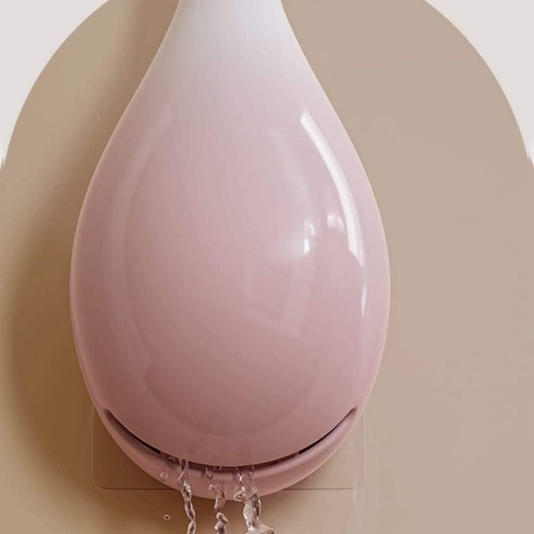 Automatic Open Close Soft Silicone Bristle Wall Mounted Toilet Brush Set