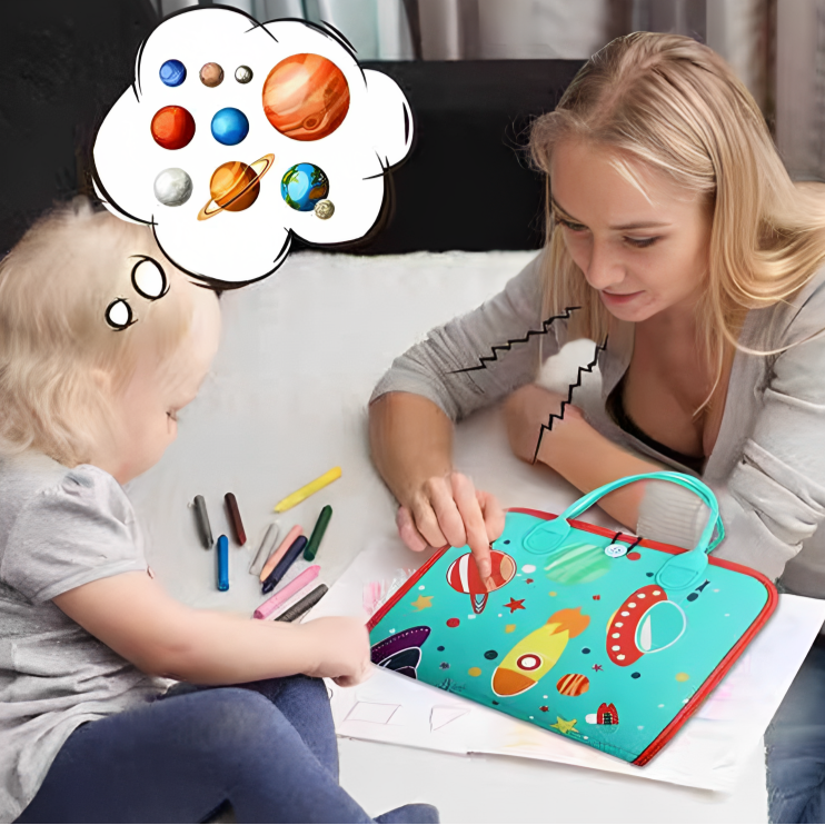 Homero Montessori Busy Board for Toddlers with Interactive Learning Activities