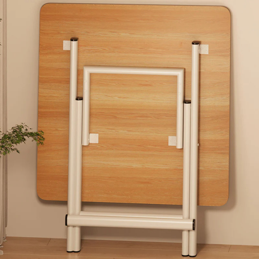 Modern Space Saving Foldable Wooden Table