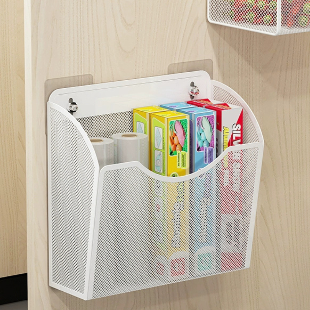 Premium Mesh Wall Mounted Multi-Use Storage Rack