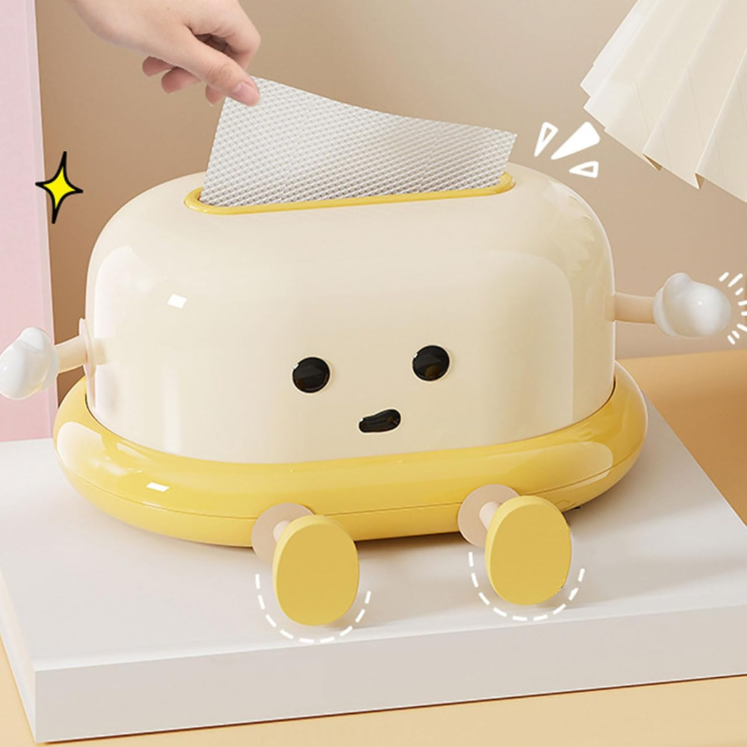 Homero Charming Eye Tissue Holder Box with Adorable Legs
