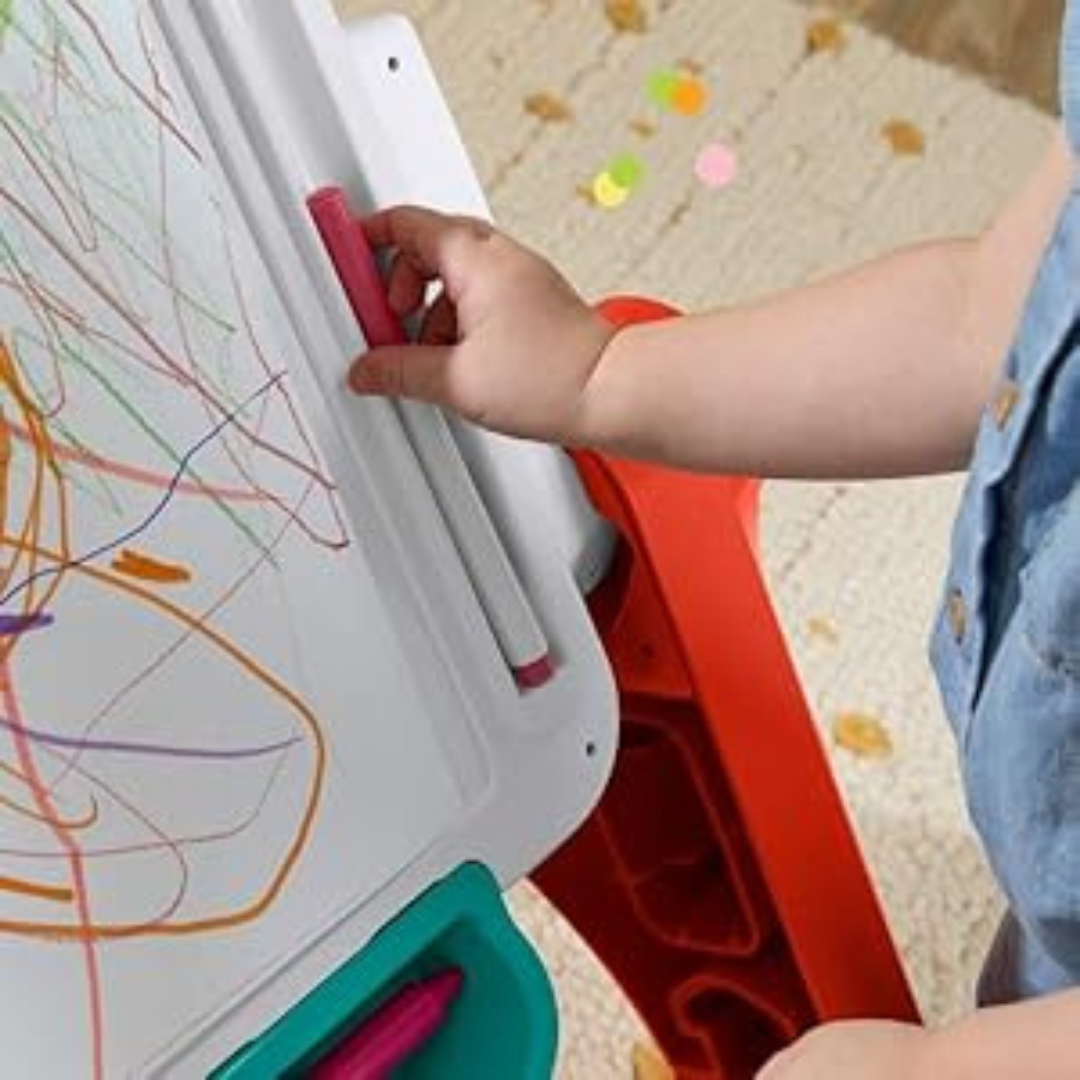 HOMERO 4-in-1 Laugh Learn Educational Activity Table with Musical Easel Toy