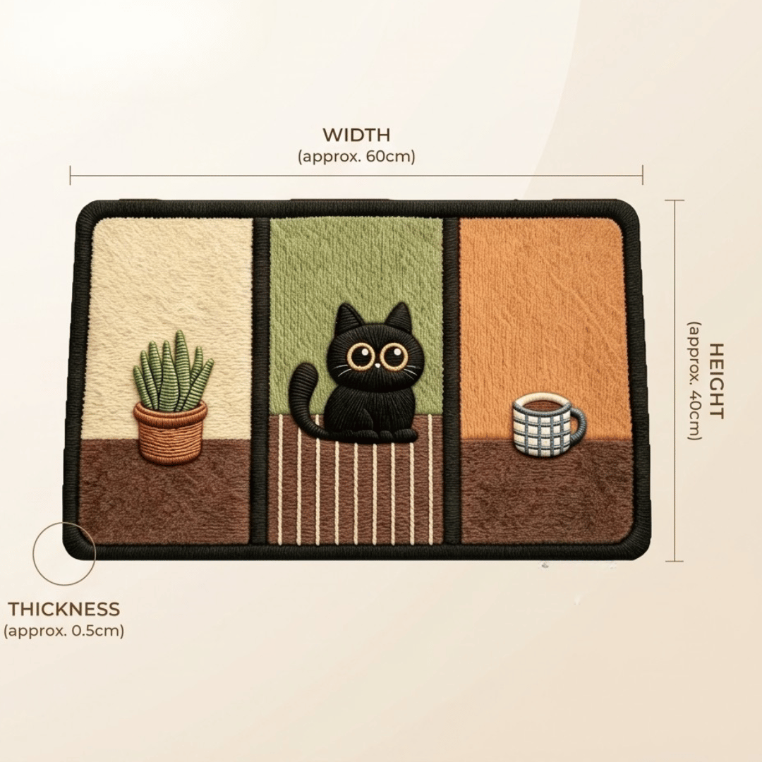 Cartoon Style Quick Dry Non-Slip Bathroom Floor Mat