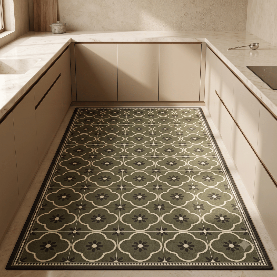 Premium Geometric Quick Dry Kitchen Floor Mat