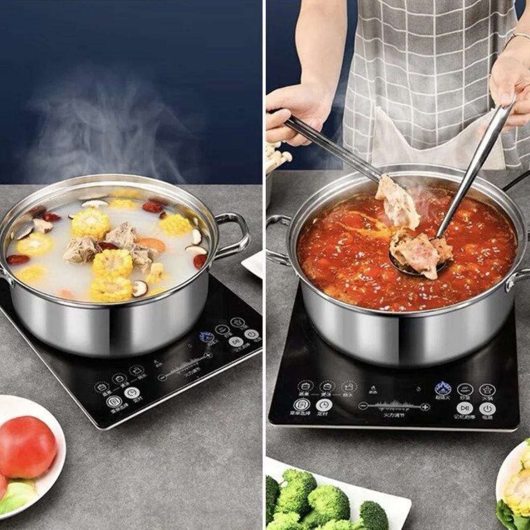 Homero Stainless Steel Multi-Purpose Hot Pot with Thickened Bottom (28cm)