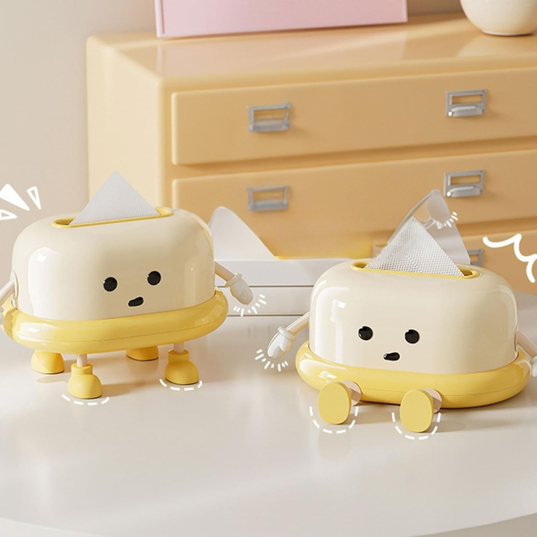 Homero Charming Eye Tissue Holder Box with Adorable Legs