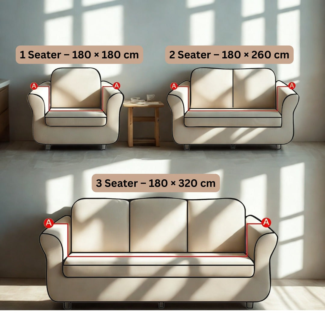 Elegant Reversible Chenille Fabric Soft Sofa Throw Cover