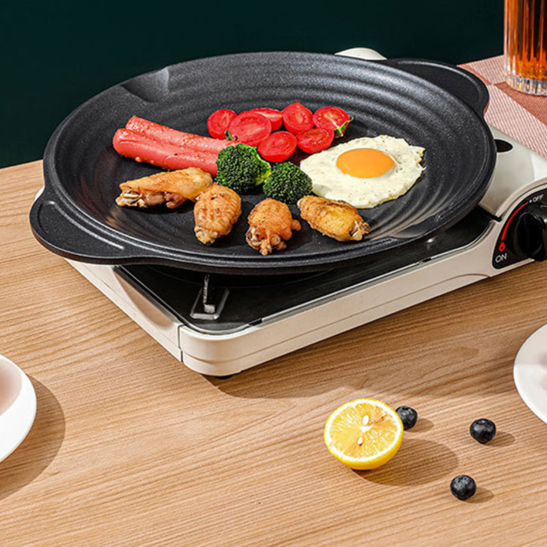 Non-Stick Multi-Purpose Cast Aluminum BBQ Grill Pan