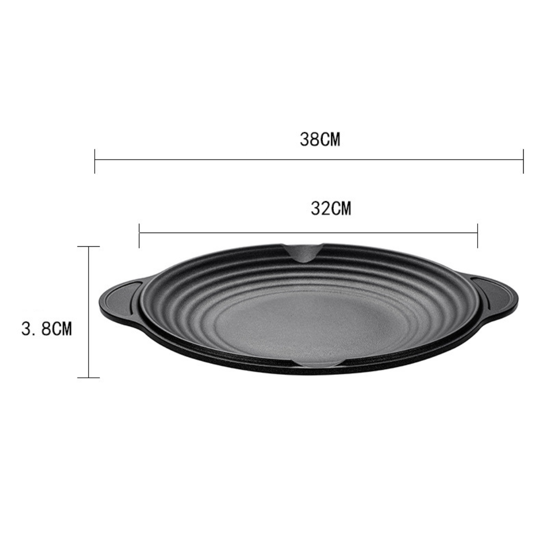 Non-Stick Multi-Purpose Cast Aluminum BBQ Grill Pan