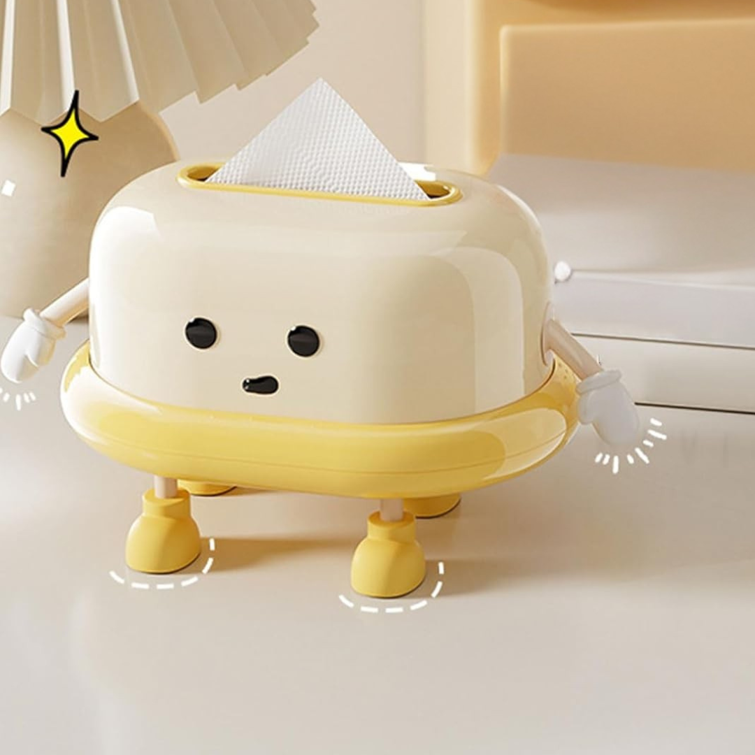 Homero Charming Eye Tissue Holder Box with Adorable Legs