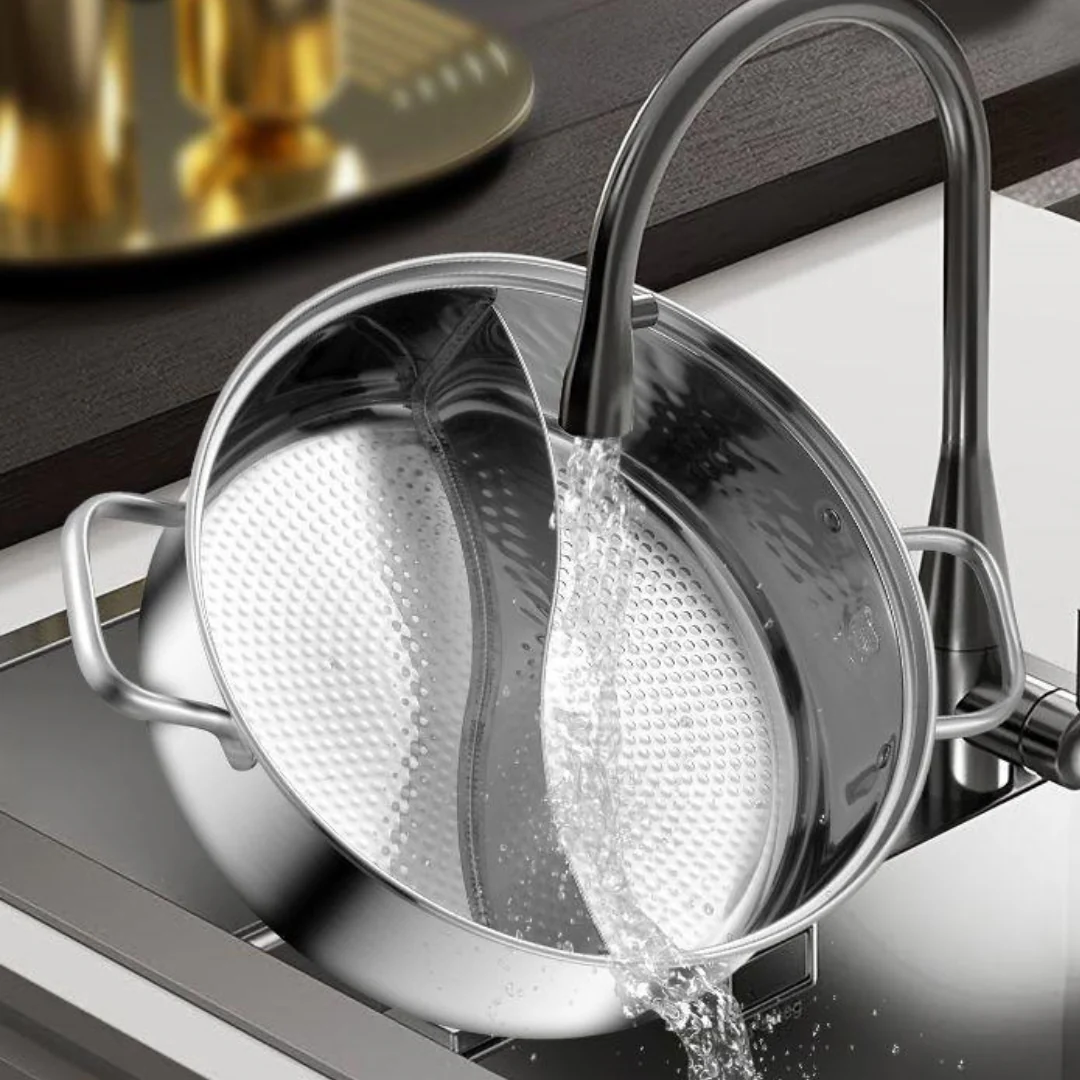 Homero Stainless Steel Multi-Purpose Hot Pot with Thickened Bottom (28cm)