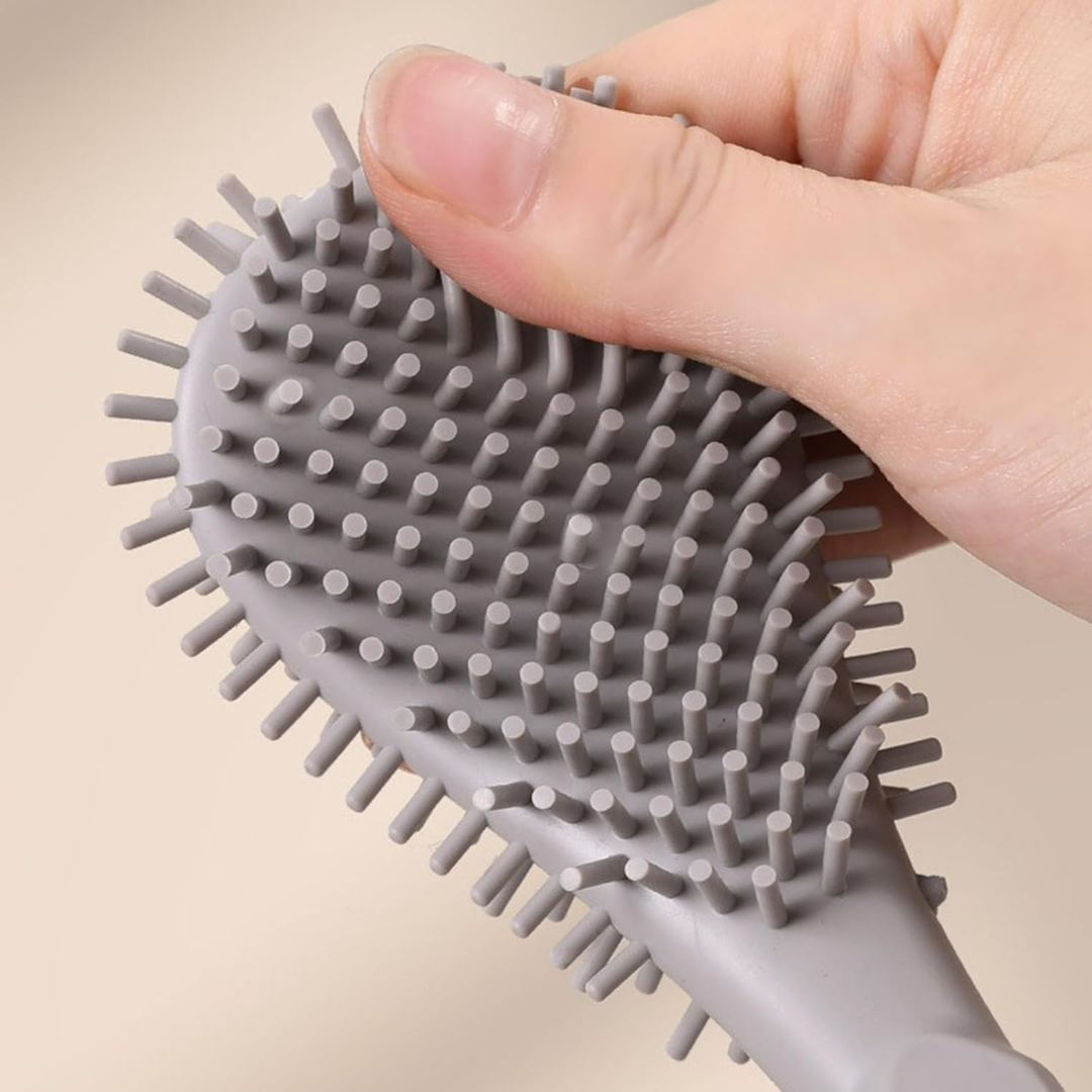 Automatic Open Close Soft Silicone Bristle Wall Mounted Toilet Brush Set