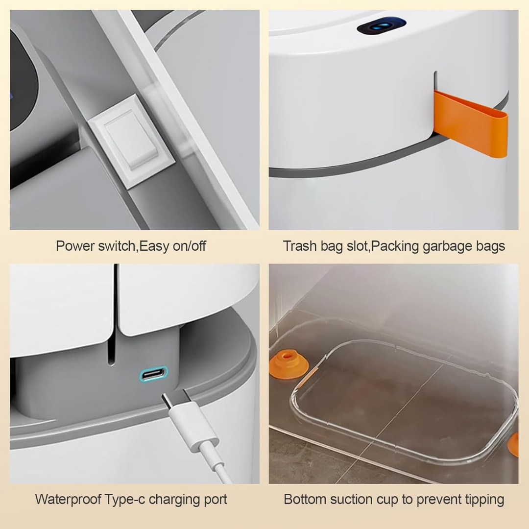 HOMERO Smart Motion Sensor Rechargeable Trash Can