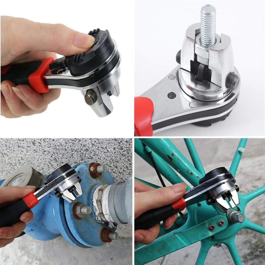 HOMERO All-in-One Adjustable Ratchet Wrench (6-22mm Size)