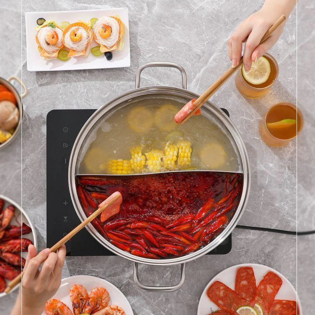 Homero Stainless Steel Multi-Purpose Hot Pot with Thickened Bottom (28cm)