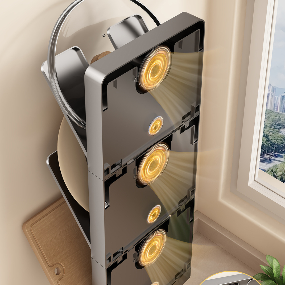 Multi Purpose Wall Mounted Foldable Kitchen Storage Rack