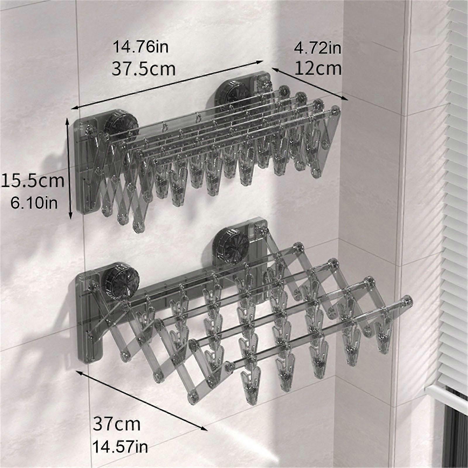 Homero Foldable Sock Drying Rack with Suction Cup Space Saving Design