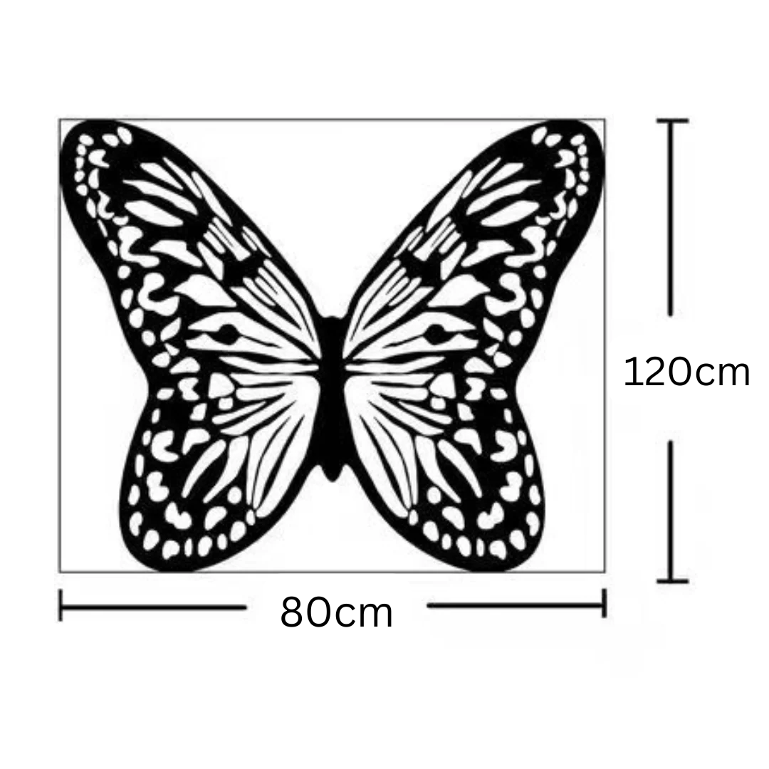 Homero Soft Butterfly Carpet Rug Thick Fluffy Handwoven - 80x120cm